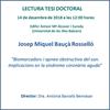 Lectura de tesis Josep Miquel Bauçà Rosselló en la UIB